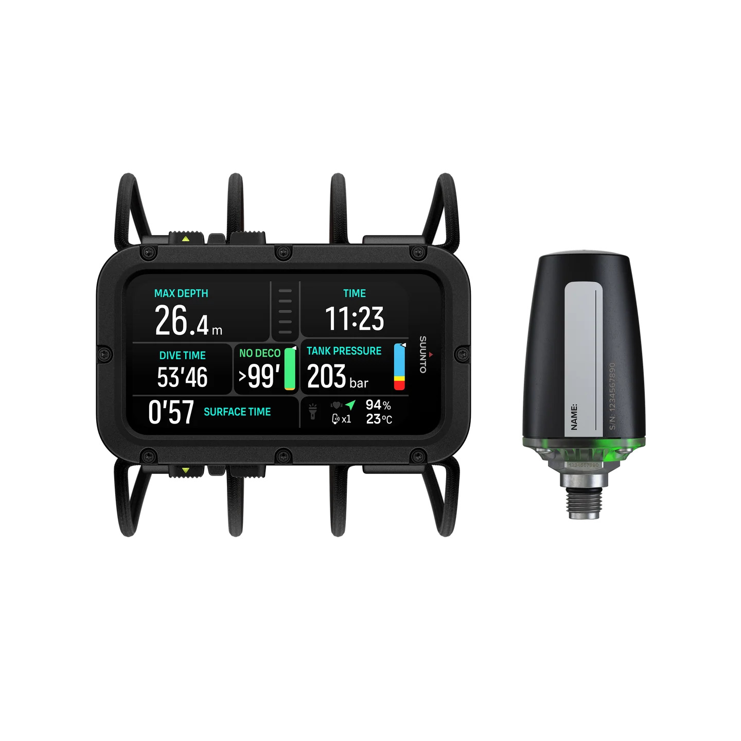 Suunto Nautic AMOLED 3.26″ 彩色特大顯示屏 技術潛水8氣瓶整合功能 潛水電腦