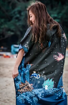 Oceanarium Ocean Species Identification Cloak Towel