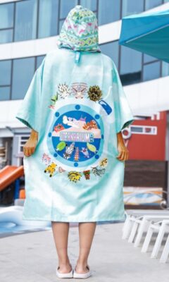 Oceanarium Ocean Species Identification Cloak Towel