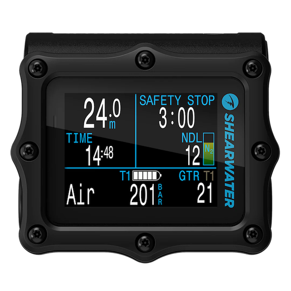 Shearwater Predix2 Titanium 2.2″ LED 背光LCD顯示 技術潛水功能 潛水電腦