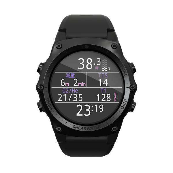 Shearwater TERIC AMOLED 顯示 技術潛水電腦錶