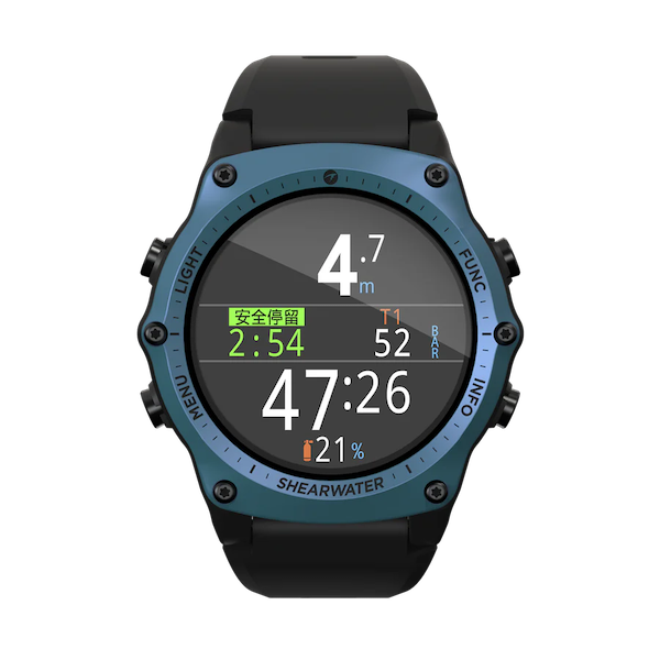 Shearwater TERIC AMOLED 顯示 技術潛水電腦錶