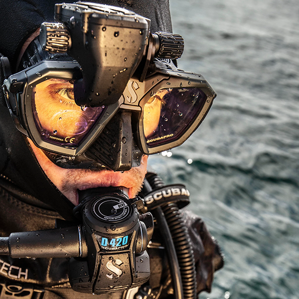 Scubapro D-Mask UV Lens and Comfort Strap