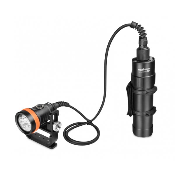OrcaTorch Free Cable Angle Tec Diving Light D630 V2 4000 Lumen