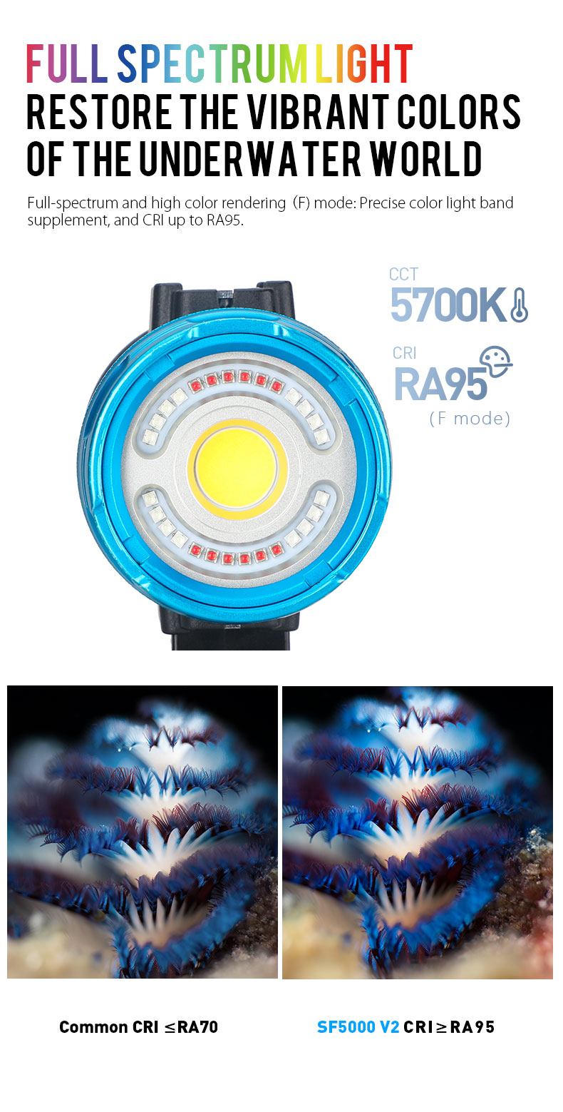 Weefine WF106 Smart Focus 5000V2 Lumen All-In-One Function Video Light