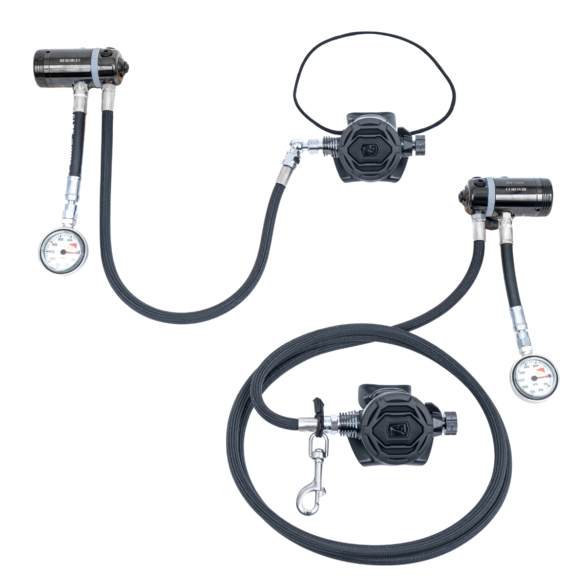 Dive Rite XT1/XT4 Sidemount Regulator Package