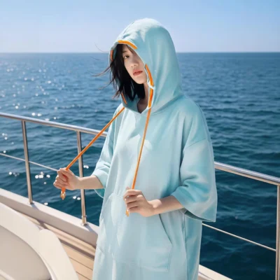 AquaPlay（安泊來）帽繩速乾斗篷 Quick Dry Poncho